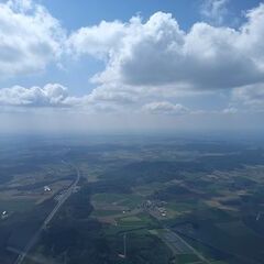 Flugwegposition um 12:51:24: Aufgenommen in der Nähe von Landkreis Ansbach, Deutschland in 1251 Meter